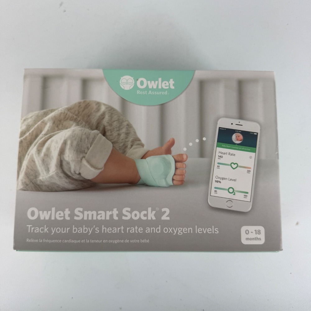 Owlet Smart Sock 2 Baby Monitor 0-18 Months OBS 1.1